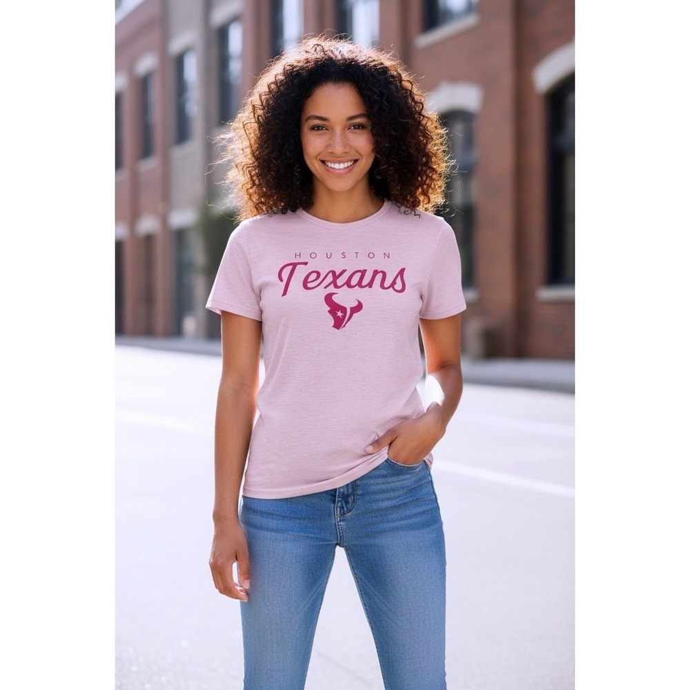 NFL Team‎ Apparel Houston Texans Womens Sleep Shirt Pink Heathered XL